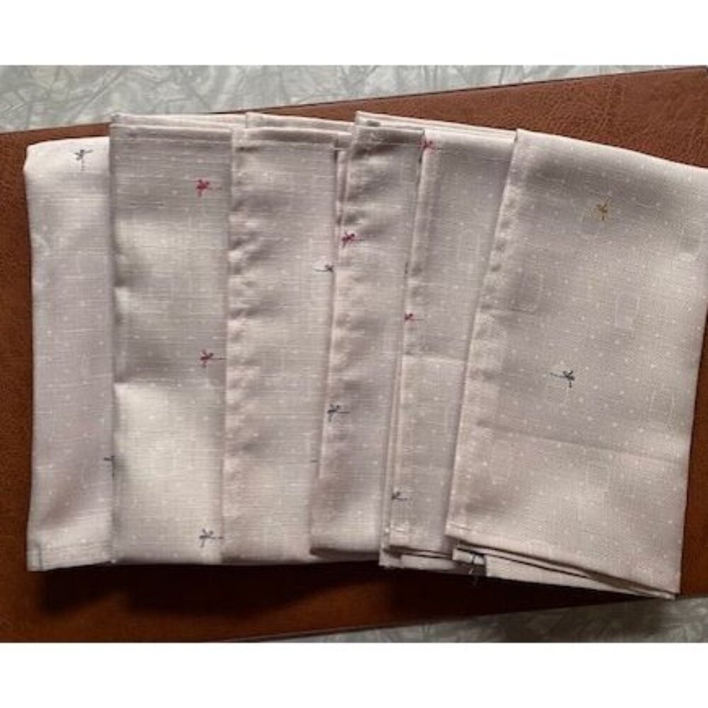 SIMONS Decorative Jars Round Tablecloth and 6 Napkins